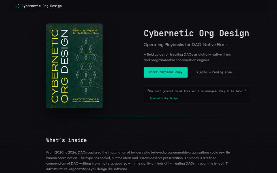 Cybernetic Org Design